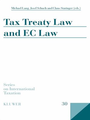 cover image of Tax Treaty Law and EC Law